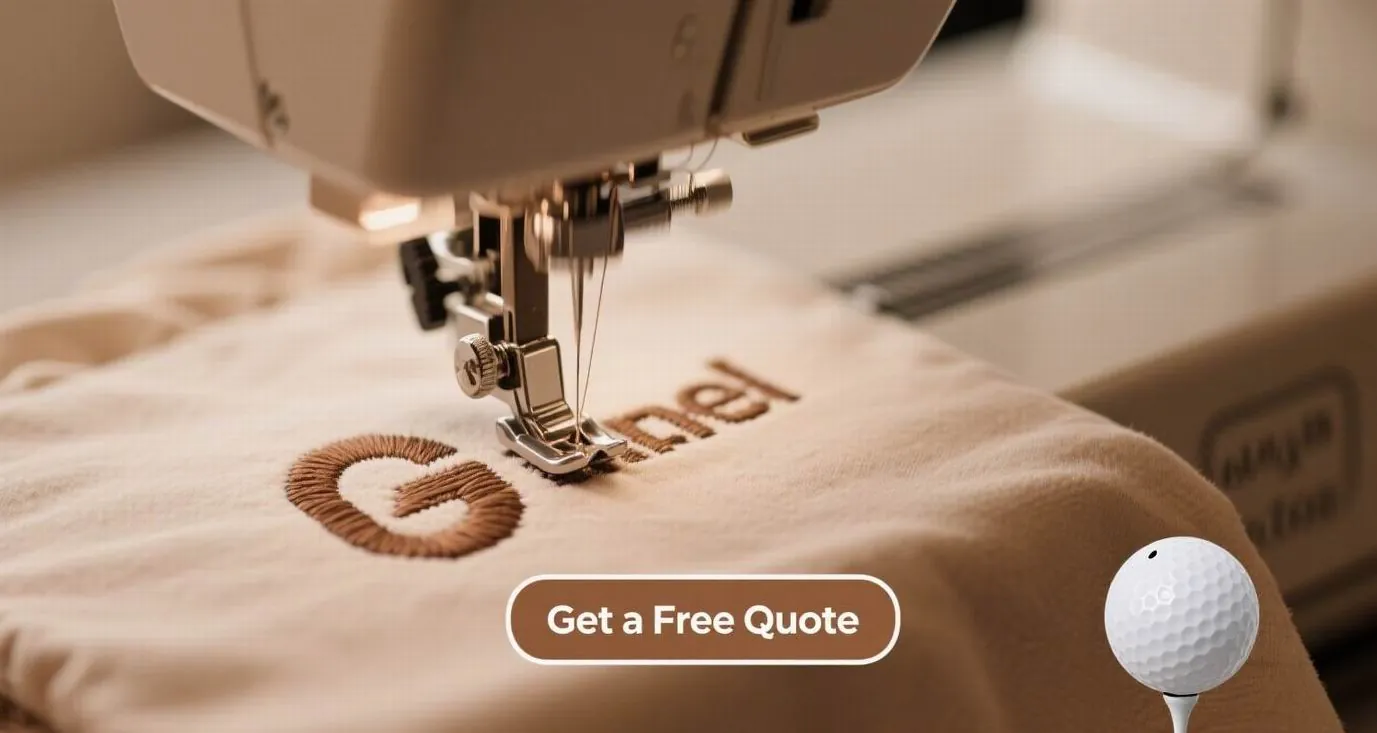 recycled materials in custom golf bag production fabric rolls