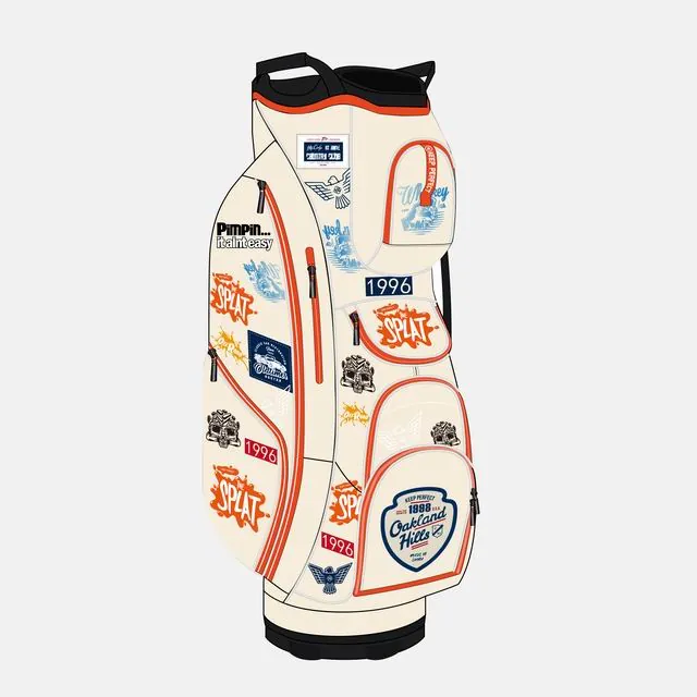golf staff bag valuables and organiser pockets