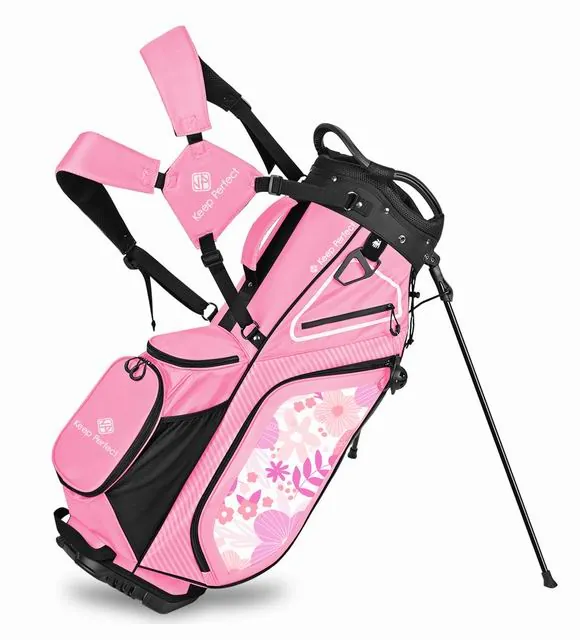 rain cover fitted to sunny and storm golf bag