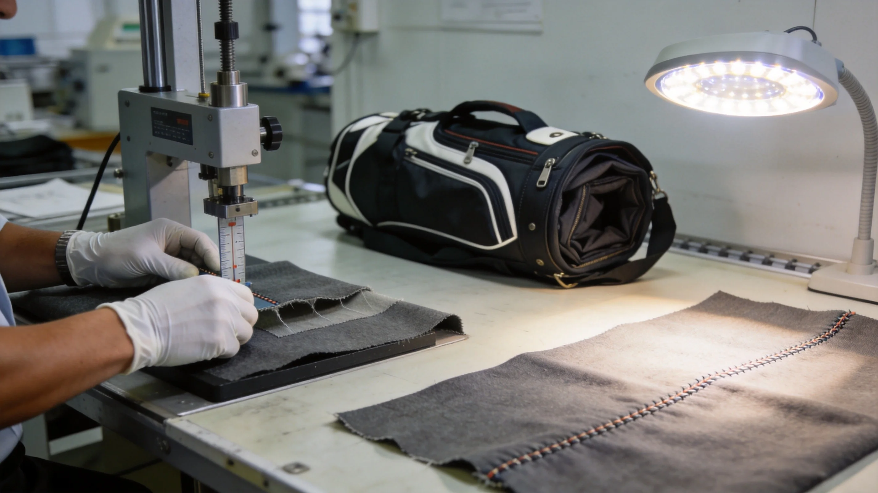 Every production batch is tested for fabric tear (≥60 N), zipper cycles (≥2,000) and seam strength before AQL sampling r