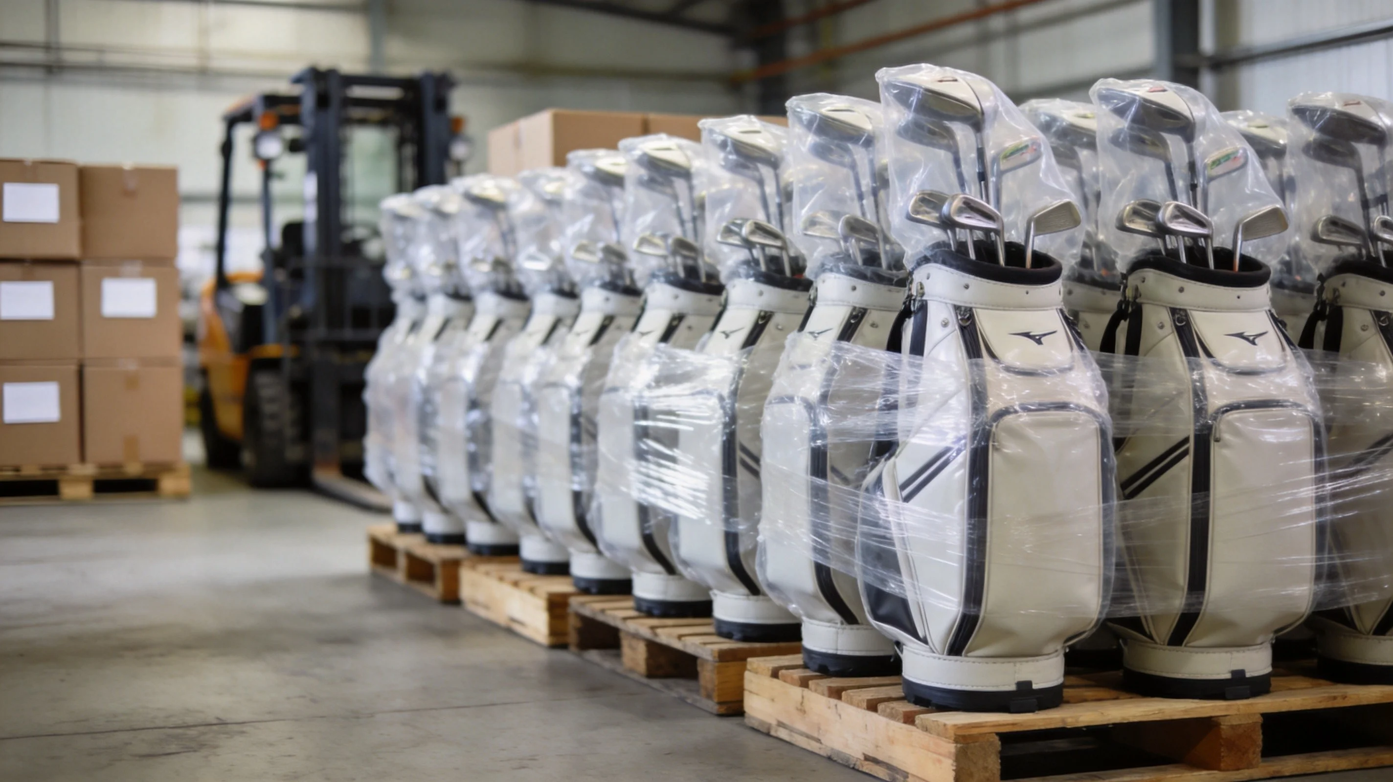 Bulk lots are wrapped, palletized and bagged by destination — FOB Quanzhou with full cargo inspection before the contain