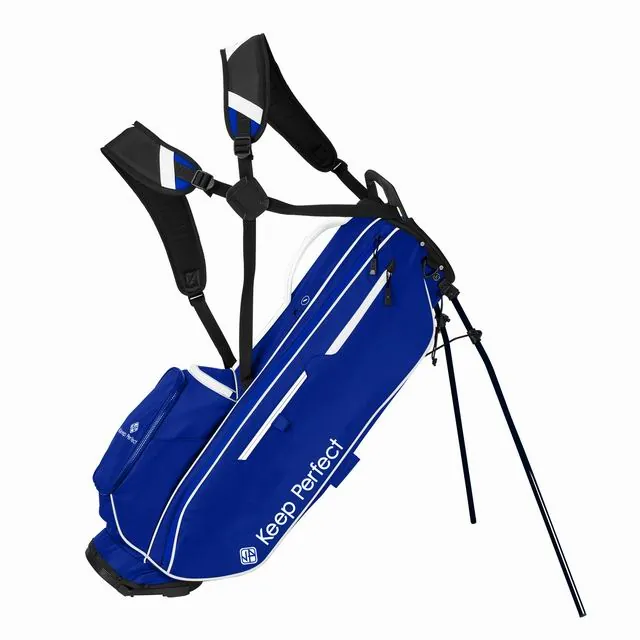 custom recycled golf bag finished with full branding