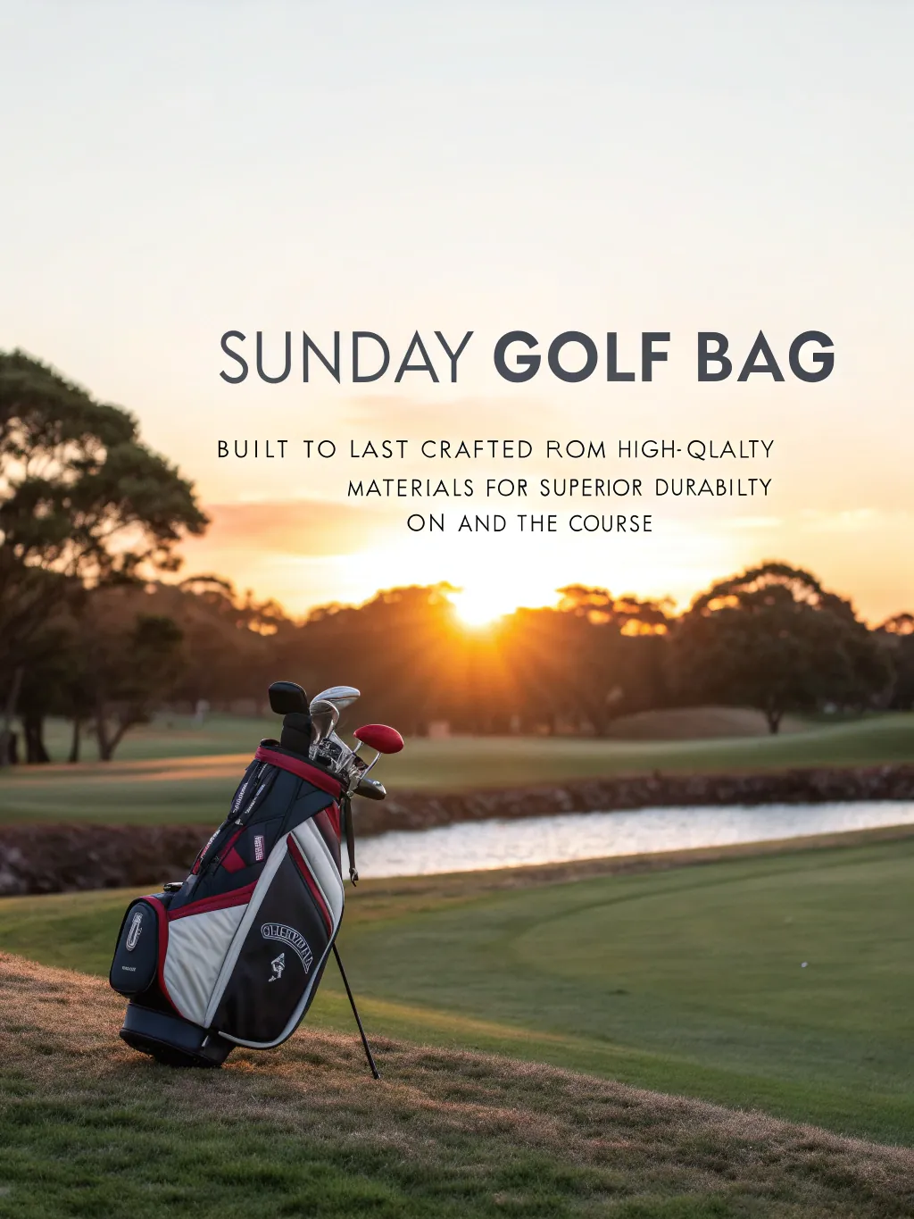 durable golf sunday bag built from high quality materials for long term use